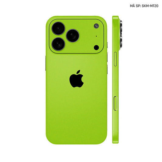 Dán Skin Iphone 17 | Air | Pro | Pro Max Đổi Màu Xanh Cốm | SKM-MT20