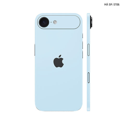 Dán Skin Iphone 17 | Air | Pro | Pro Max Đổi Màu Xanh Dương Nhạt | ST06