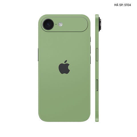 Dán Skin Iphone 17 | Air | Pro | Pro Max Đổi Màu Xanh Lá Nhạt | ST04