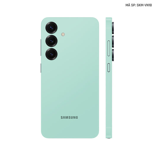 Dán Skin Samsung Galaxy S25 Series Màu Xanh Min Vinyl | VN18