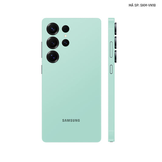 Dán Skin Samsung Galaxy S25 Series Màu Xanh Min Vinyl | VN18