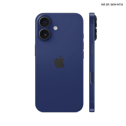 Dán Skin Iphone 17 | Air | Pro | Pro Max Đổi Màu Xanh Navy | SKM-MT14