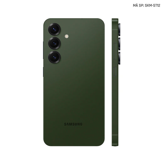 Dán Skin Samsung Galaxy S24 Series Đổi Màu Xanh Quân Đội | SKM-ST12