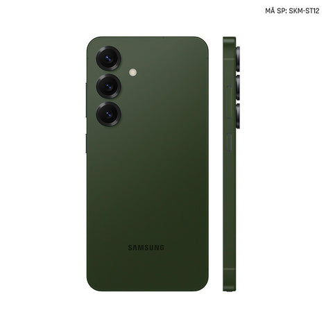 Dán Skin Samsung Galaxy S24 Series Đổi Màu Xanh Quân Đội | SKM-ST12
