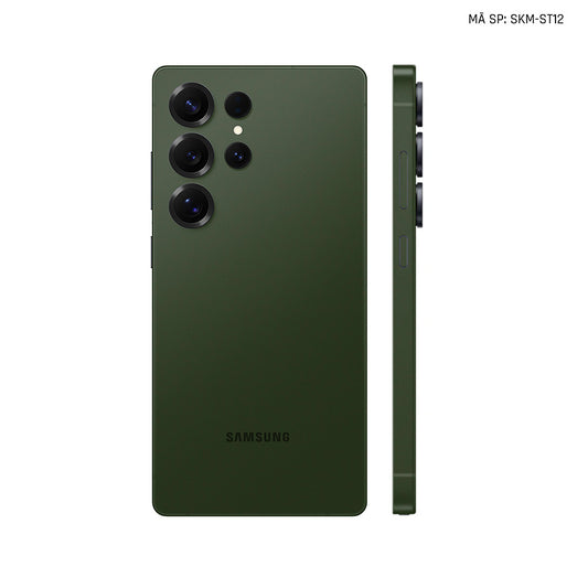 Dán Skin Samsung Galaxy S24 Series Đổi Màu Xanh Quân Đội | SKM-ST12