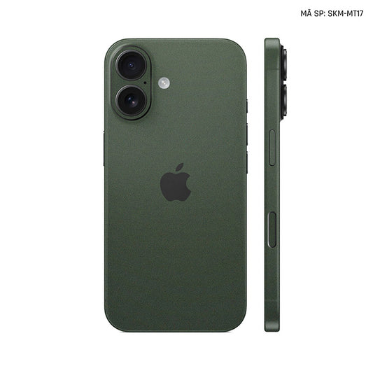 Dán Skin Iphone 17 | Air | Pro | Pro Max Đổi Màu Xanh Rêu | SKM-MT17