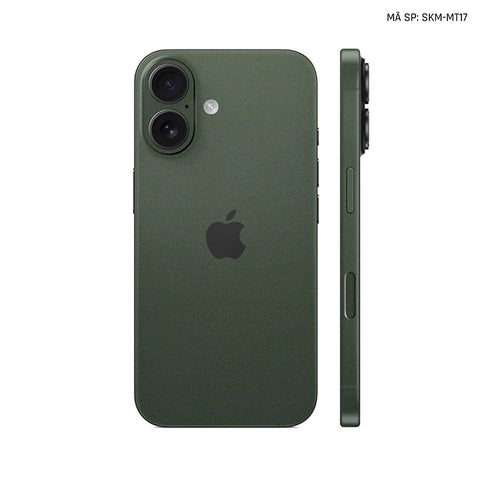 Dán Skin Iphone 17 | Air | Pro | Pro Max Đổi Màu Xanh Rêu | SKM-MT17