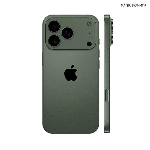 Dán Skin Iphone 17 | Air | Pro | Pro Max Đổi Màu Xanh Rêu | SKM-MT17