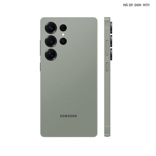 Dán Skin Samsung Galaxy S24 Series Đổi Màu Xanh Rêu Nhạt | SKM-MT11