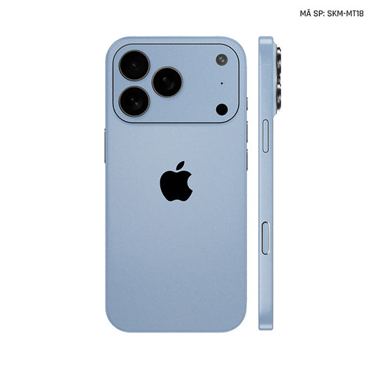 Dán Skin Iphone 17 | Air | Pro | Pro Max Đổi Màu Xanh Sierra Blue | SKM-MT18