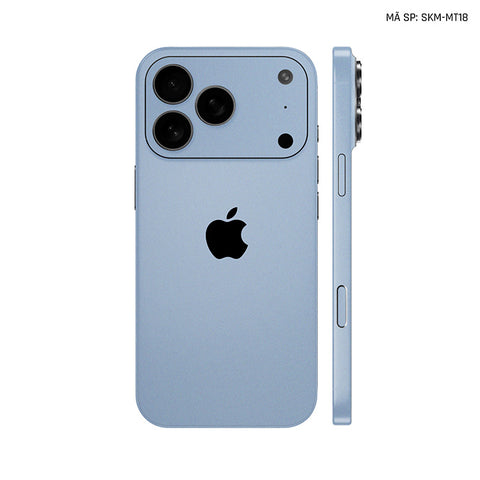 Dán Skin Iphone 17 | Air | Pro | Pro Max Đổi Màu Xanh Sierra Blue | SKM-MT18