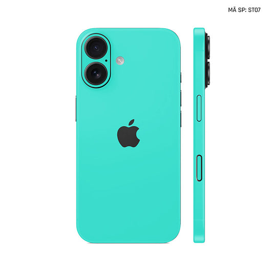 Dán Skin Iphone 17 | Air | Pro | Pro Max Đổi Màu Xanh Tifany | ST07