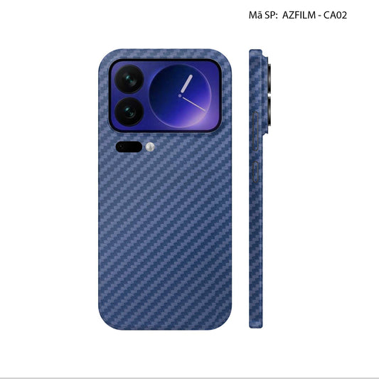 Dán Skin Xiaomi 17 Series Vân Carbon Xanh | AZFIM-CA02