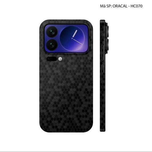 Dán Skin Xiaomi 17 | Pro | Pro Max Vân Tổ Ong Đen HC070