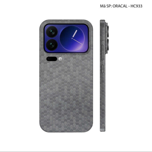 Dán Skin Xiaomi 17 | Pro | Pro Max Vân Tổ Ong Xám HC933