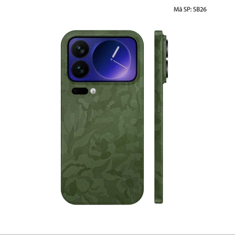 Dán Skin Xiaomi 17 | Pro | Pro Max Vân Camo Xanh SB26
