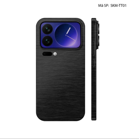 Dán Skin Xiaomi 17 | Pro | Pro Max Vân Xước Titan Đen SKM-TT01