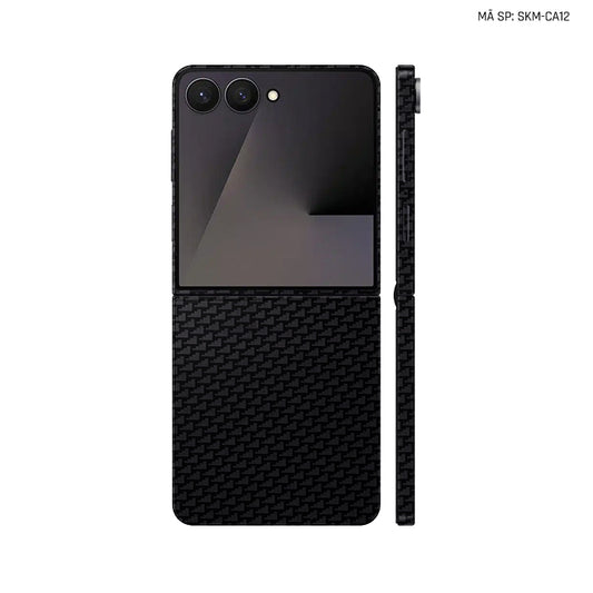 Dán Skin Galaxy Z Flip 7 Vân Carbon Air Pattern | SKM-CA12