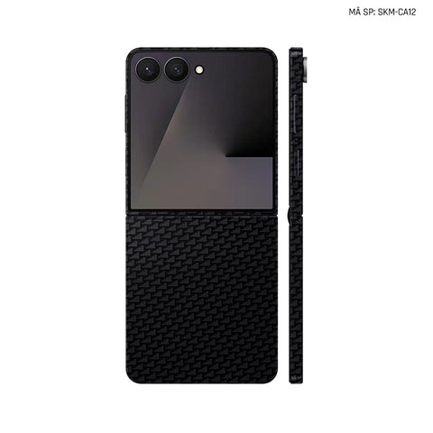 Dán Skin Galaxy Z Flip 7 Vân Carbon Air Pattern | SKM-CA12
