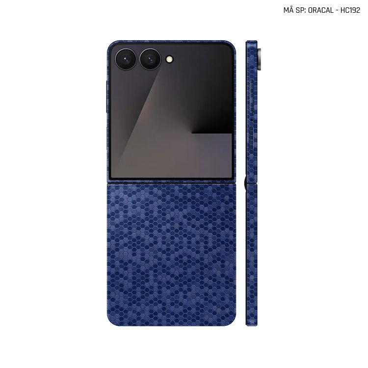 Dán Skin Galaxy Z Flip 7 Vân Tổ Ong Xanh | HC192