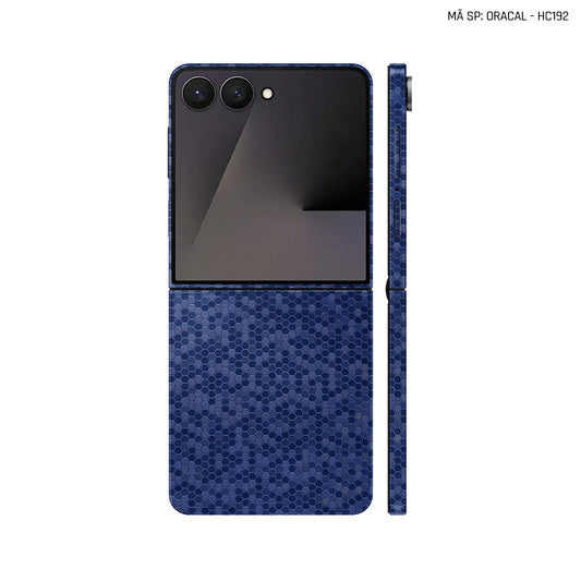 Dán Skin Galaxy Z Flip 7 Vân Tổ Ong Xanh | HC192
