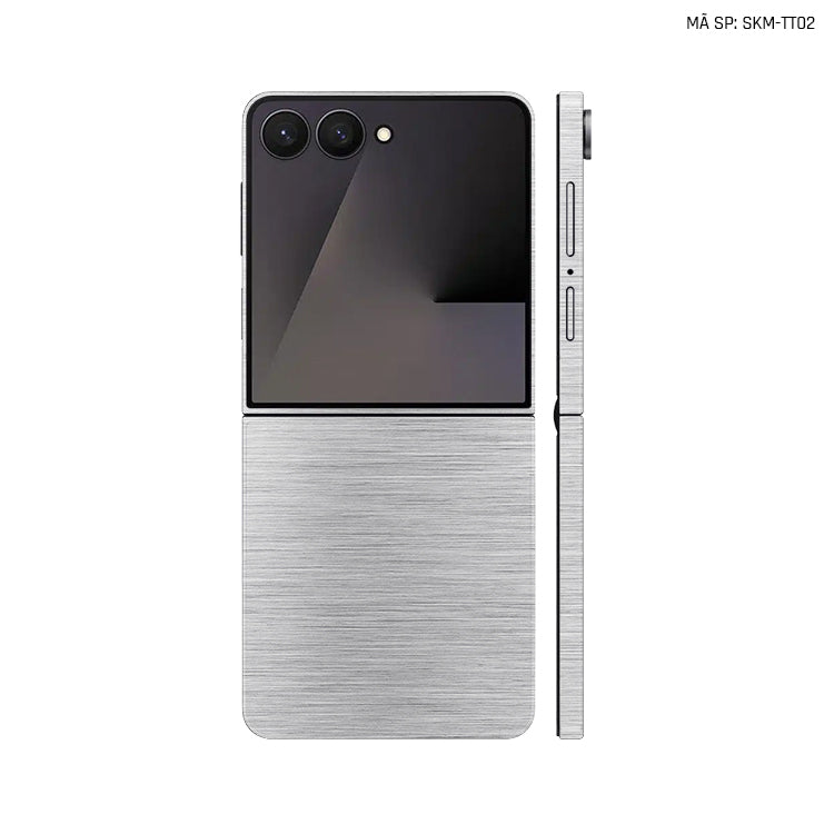 Dán Skin Galaxy Z Flip 7 Vân Titan Xước  Bạc | TT02