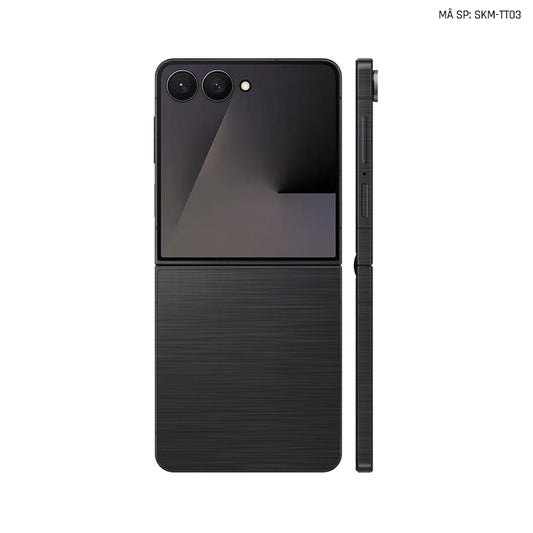 Dán Skin Galaxy Z Flip 7 Vân Titan Xước Xám | TT03