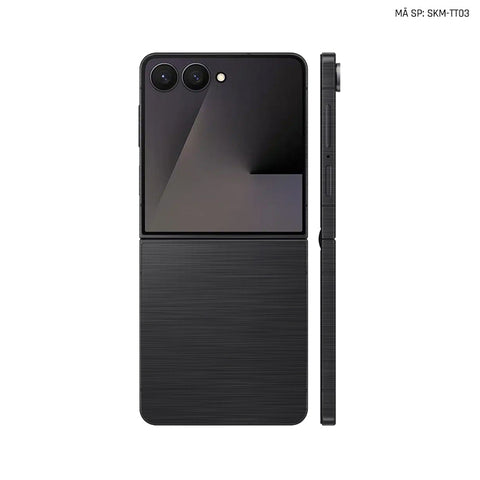 Dán Skin Galaxy Z Flip 7 Vân Titan Xước Xám | TT03