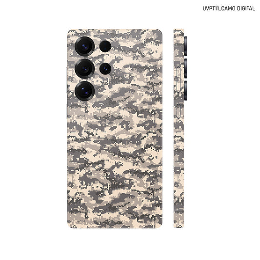 Dán Skin Samsung Galaxy S25 Series Vân Nổi Camo Digital Xa Mạc| UVPT11