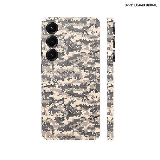 Dán Skin Samsung Galaxy S25 Series Vân Nổi Camo Digital Xa Mạc| UVPT11