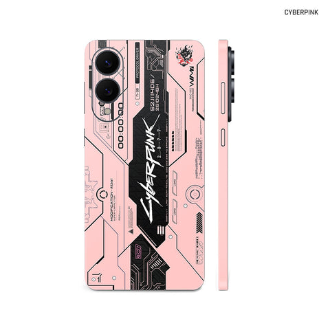 Dán Skin Samsung Galaxy S25 Series Chủ Đề Cyberpunk Đen Hồng 02
