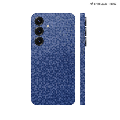 Dán Skin Samsung Galaxy S24 Series Vân Tổ Ong Xanh | HC192