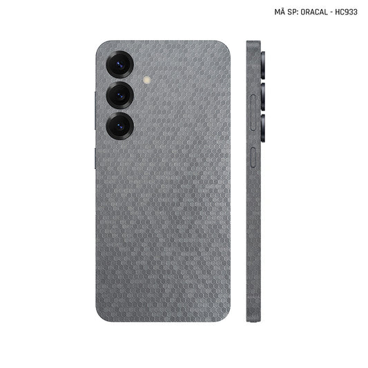 Dán Skin Samsung Galaxy S24 Series Vân Tổ Ong Xám | HC933