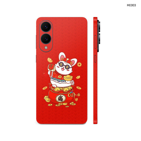 Dán Skin Samsung Galaxy S25 Series Hình Mèo Thần Tài | MEO03
