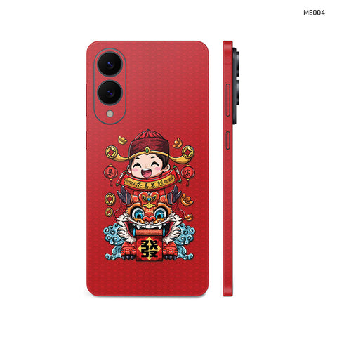 Dán Skin Samsung Galaxy S25 Series Hình Mèo Thần Tài | MEO04