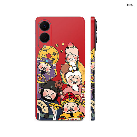 Dán Skin Samsung Galaxy S25 Series Hình Mèo Thần Tài | TT05