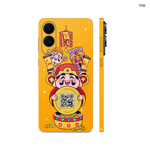 Dán Skin Samsung Galaxy S25 Series Hình Mèo Thần Tài | TT06