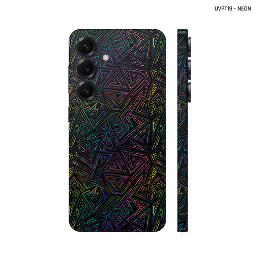 Dán Skin Samsung Galaxy S25 Series Vân Nổi Neon 02 | UVPT19