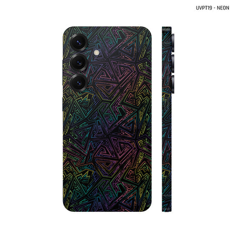 Dán Skin Samsung Galaxy S25 Series Vân Nổi Neon 02 | UVPT19