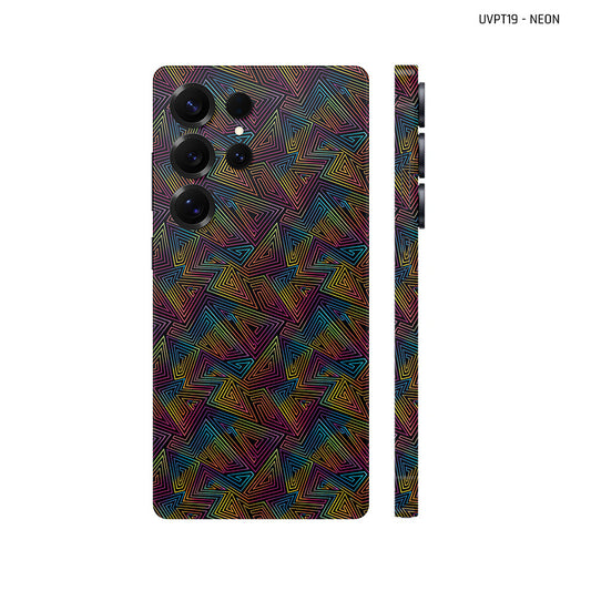 Dán Skin Samsung Galaxy S25 Series Vân Nổi Neon 03 | UVPT19