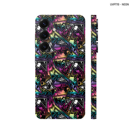 Dán Skin Samsung Galaxy S25 Series Vân Nổi Neon 04 | UVPT19