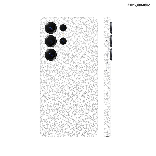 Dán Skin Samsung Galaxy S25 Series Vân Nổi Nordic 2025 Trắng | NORDIC02