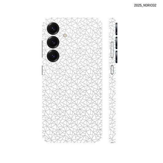 Dán Skin Samsung Galaxy S25 Series Vân Nổi Nordic 2025 Trắng | NORDIC02