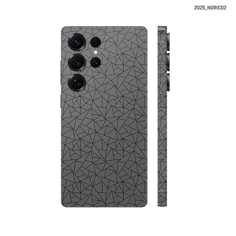 Dán Skin Samsung Galaxy S25 Series Vân Nổi Nordic 2025 Xám | NORDIC02
