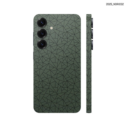 Dán Skin Samsung Galaxy S25 Series Vân Nổi Nordic 2025 Xanh Midnight | NORDIC02