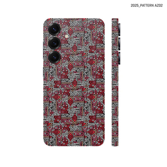 Dán Skin Samsung Galaxy S25 Series Vân Nổi Pattern AZ 2025 Đỏ | AZ02