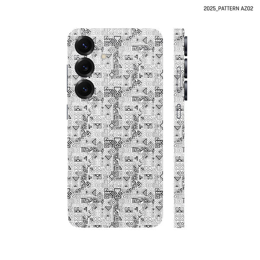 Dán Skin Samsung Galaxy S25 Series Vân Nổi Pattern AZ 2025 Trắng Đen | AZ02
