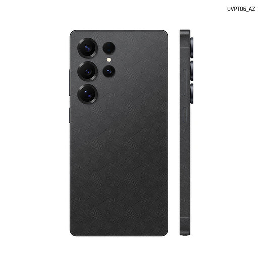 Dán Skin Samsung Galaxy S25 Series Vân Nổi PATTERN AZ Đen | UVPT06