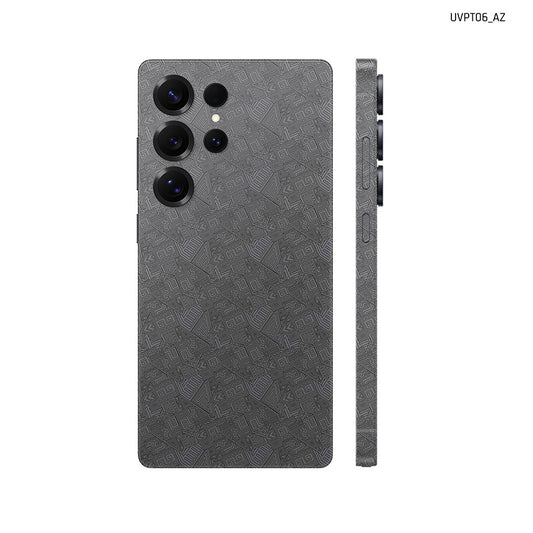Dán Skin Samsung Galaxy S25 Series Vân Nổi PATTERN AZ Xám | UVPT06