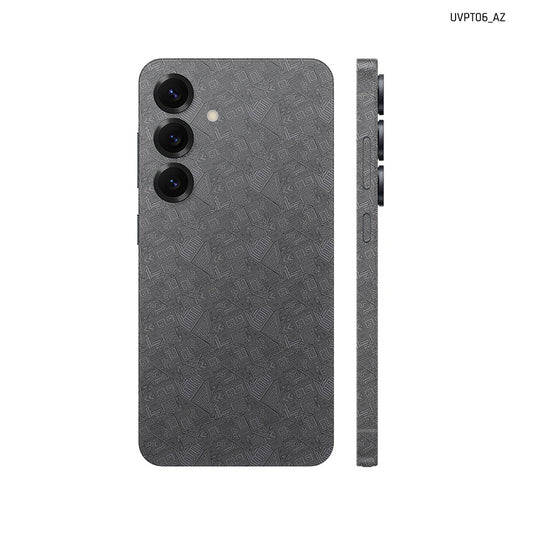 Dán Skin Samsung Galaxy S25 Series Vân Nổi PATTERN AZ Xám | UVPT06